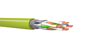 Megaline E5-70 S/FTP CAT6A 1x4p Cca AWG23, vert citron T500m - KERPEN