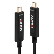 Câble Hybride Fibre Optique USB Type C Vidéo, 15m, Audio / vidéo uniquement