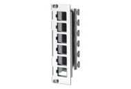 Keystone support pour module 3UH, 7UL 6 ports acier inox non équipé
