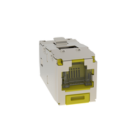Cat 6A Spring Shuttered Jack, Shielded,