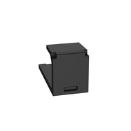 Blank Module, 1 Port,  Black