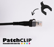 PATCH CLIP COULEUR NOIR x50