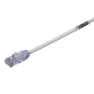Cat 6A 28AWG UTP Patch Cord, CM/LSZH, Off White, 0.5 meter