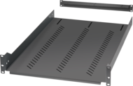 Plateau fixe 19  2U prof 750 4 pts fix charge 80kg- pour baie prof 1000mm