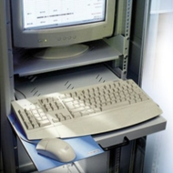 Plateau téléscopique clavier/souris pour baies avec profondeur mini 600mm. - Plateau téléscopique clavier/souris pour baies avec profondeur mini 600mm. -
