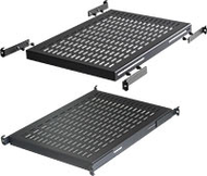 Plateau reglable 19  1U charge 150kg (accrochage de 550 à 788mm) 4 pts fix