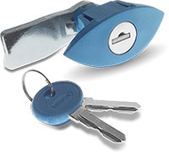 1/4 tour, barillet à clé N° 333, pour panneaux et coffrets (en option clé dédi