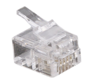 CONNECTEUR 6P4C RJ11 UTP TELEPHONIE LOT DE 50